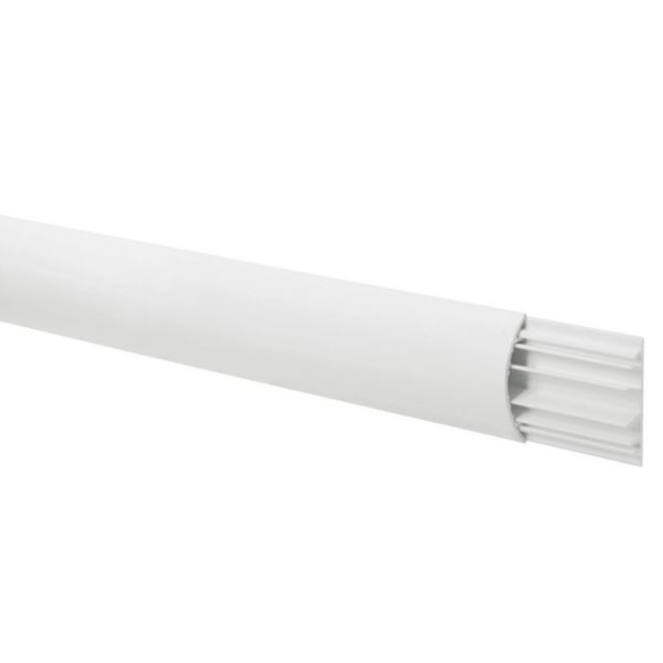 Passage de sol pour câbles - 50x12mm - Blanc