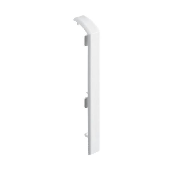 Joint de couvercle recouvrant pour plinthe Keva 125x20mm blanc Artic