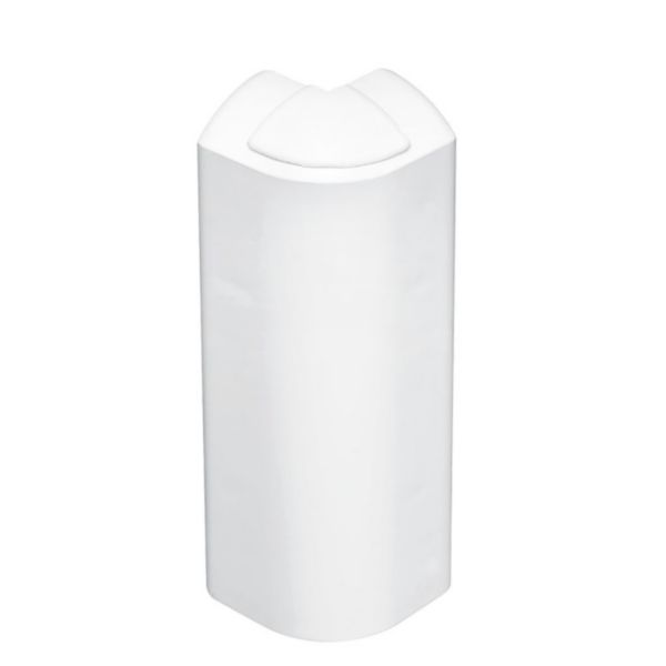 Angle extérieur pour plinthe Keva 125x20mm blanc Artic
