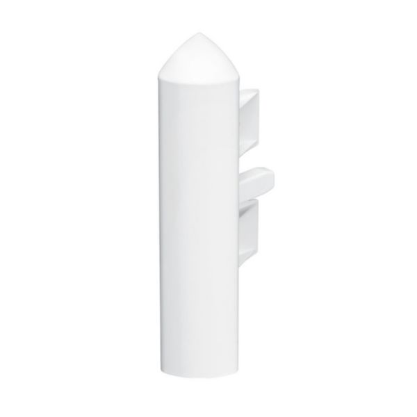 Embout droit ou gauche pour plinthe Keva 125x20mm blanc Artic