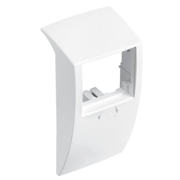 Cadre pour plinthe Keva 125x20mm format 45x45mm 1 poste blanc Artic