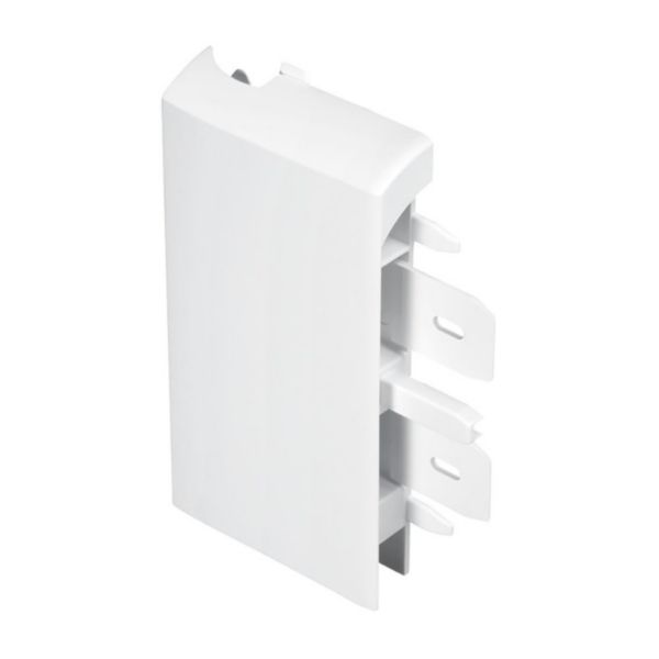 Pied de chambranle droit pour plinthe Keva 125x20mm pour moulure hauteur 12 , 15 ou 20mm blanc Artic