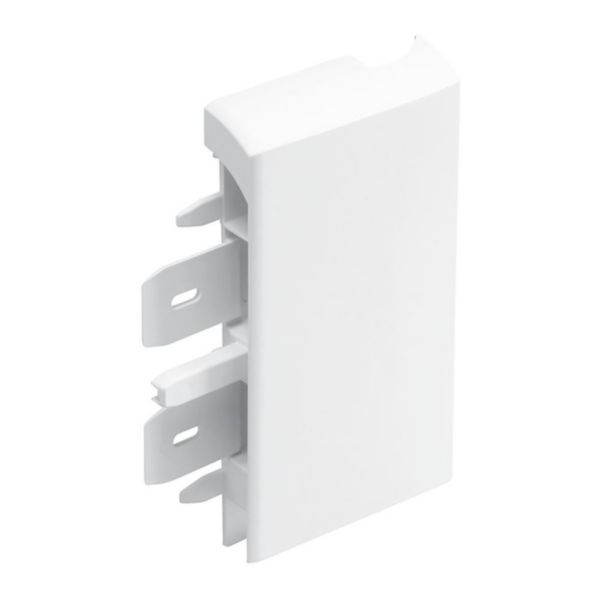 Pied de chambranle gauche pour plinthe Keva 125x20mm pour moulure hauteur 12 , 15 ou 20mm blanc Artic