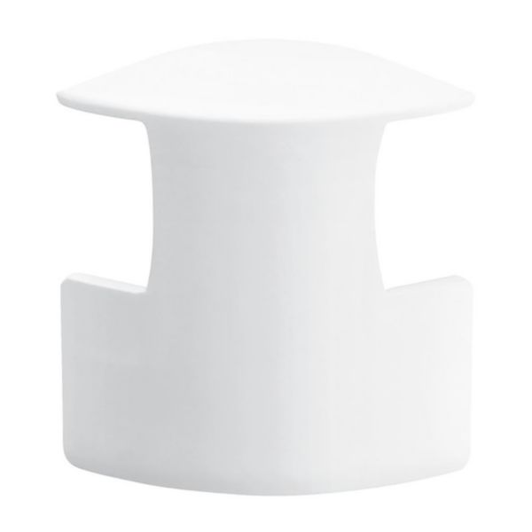 Dérivation moulure d'angle 30x30mm vers moulure profondeur 12mm blanc Artic