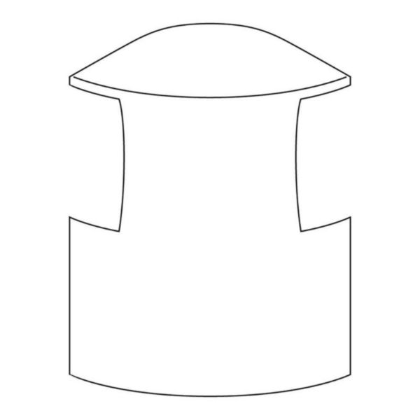Dérivation moulure d'angle 30x30mm vers moulure profondeur 20mm blanc Artic