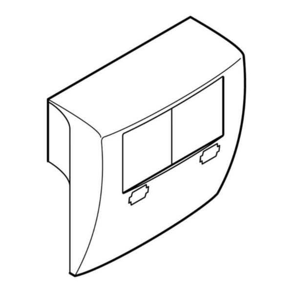 Cadre pour plinthe Keva 80x20mm format 45x45mm 2 postes blanc Artic - Page 6
