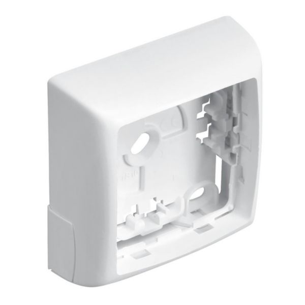 Cadre d'extrémité Appareillage Saillie de Legrand ASL 22x12mm pour moulure Keva blanc Artic