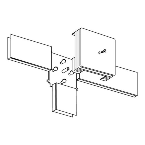 Boîte de dérivation hauteur 32mm , largeur 80mm et profondeur 80mm brun