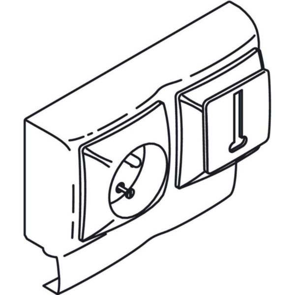 Prise 2P+T + prise téléphone saillie pour moulure Keva haut.12mm cadre double équipé de mécanisme Appareillage Saillie de Legrand ASL - Page 4