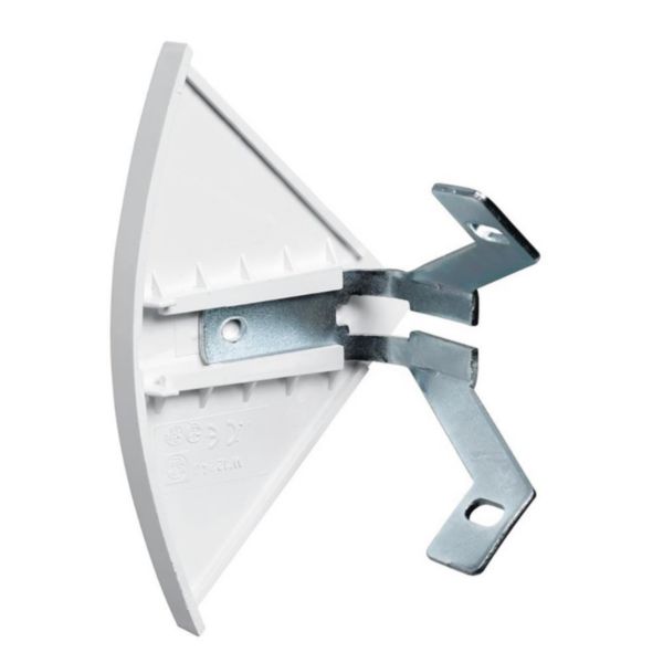 Embout pour corniche Keva 80x80mm blanc Artic