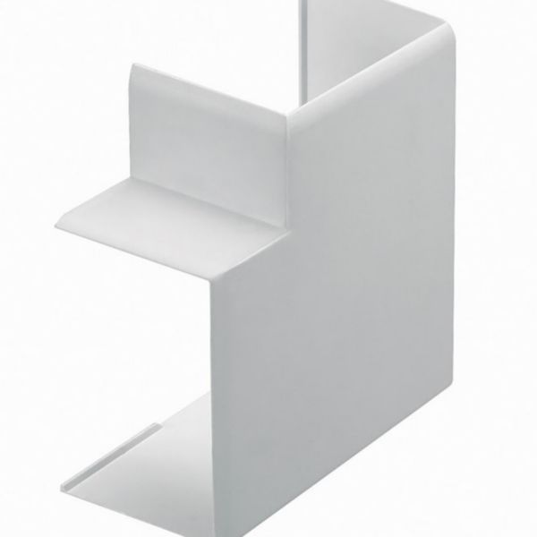Angle plat pour goulotte de distribution Viadis 32x16mm blanc Artic