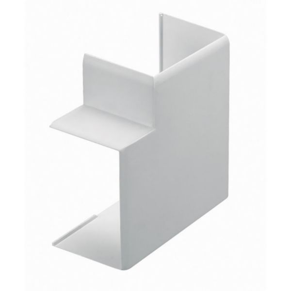 Angle plat variable pour goulotte de distribution Viadis et goulotte d'installation PCABS ZH 25x25mm blanc Artic