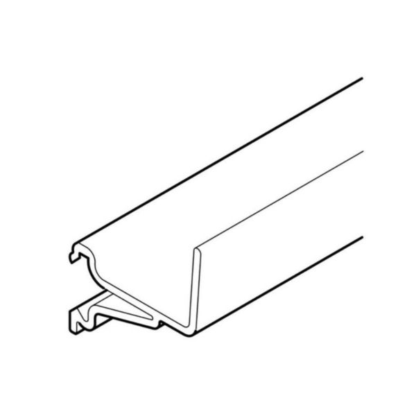 Cloison PVC pour goulotte de distribution Viadis hauteur 80mm blanc Artic