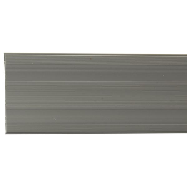 Passage de plancher PVC 3 compartiments 75x18mm - gris RAL7030