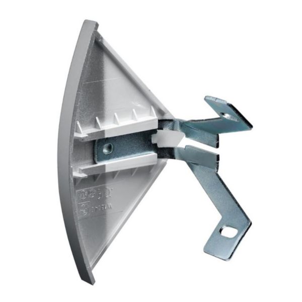 Embout pour corniche Logix 80x80mm - PVC peint en couleur Aluminium