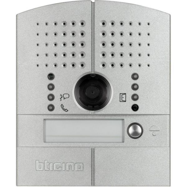 Platine de rue linea 2000 métal vidéo couleur encastrée - 1 bp