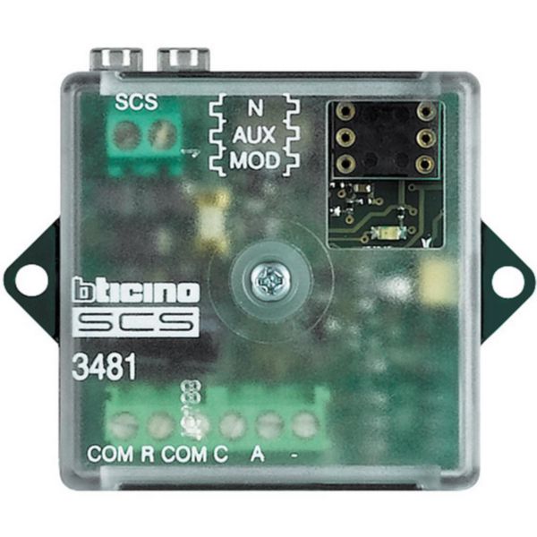Interface alarme technique MyHOME BUS - format basic à encastrer