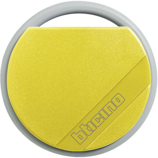 Badge de proximité résidents 13,56MHz couleur jaune