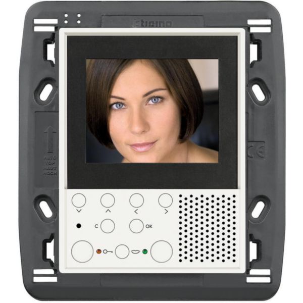 Poste intérieur vidéo mains-libres axolute vidéo display - blanc