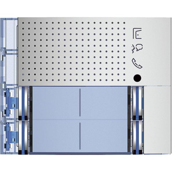 Façade Sfera New pour module électronique audio 4 appels sur 2 rangées Allmetal