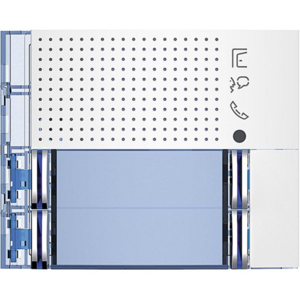 Façade Sfera New pour module électronique audio 4 appels sur 2 rangées Allwhite