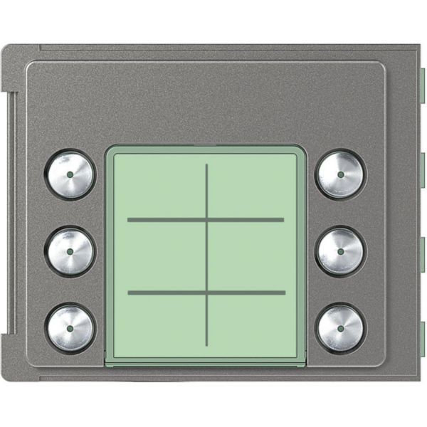 Façade Sfera Robur pour module électronique audio 6 appels sur 2 rangées