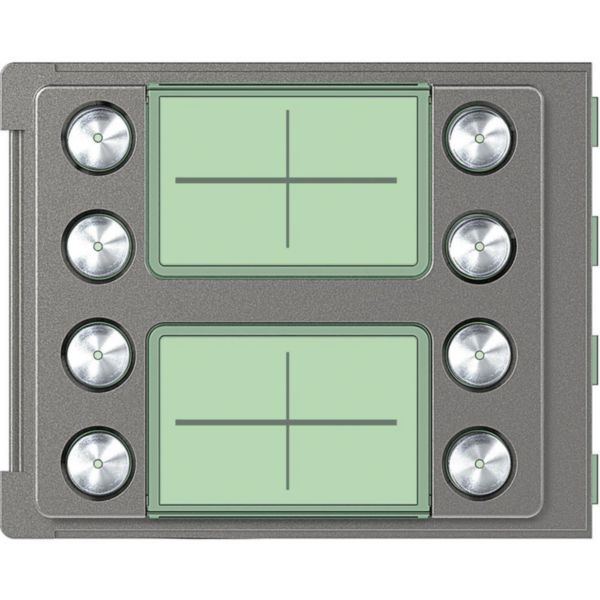 Façade Sfera Robur pour module électronique audio 8 appels sur 2 rangées