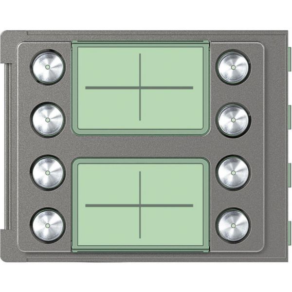 Façade Sfera Robur pour module électronique audio 8 appels sur 2 rangées
