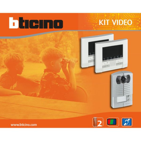 Kits vidéo mains libres couleur standard - pose saillie - polyx - 2 appels