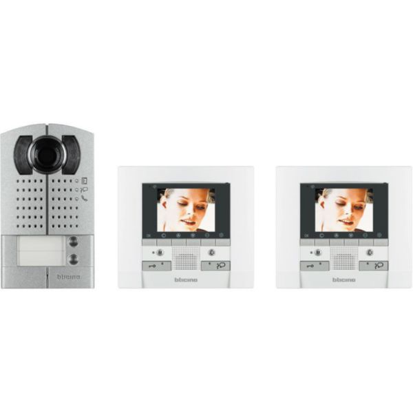 Kit vidéo couleur - polyx memory display - platine saillie - 2 appels