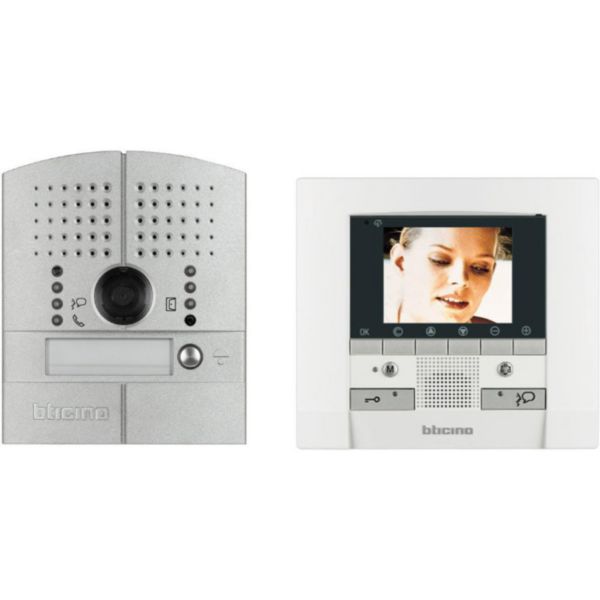 Kit vidéo couleur - polyx memory display - platine à encaster - 1 appel