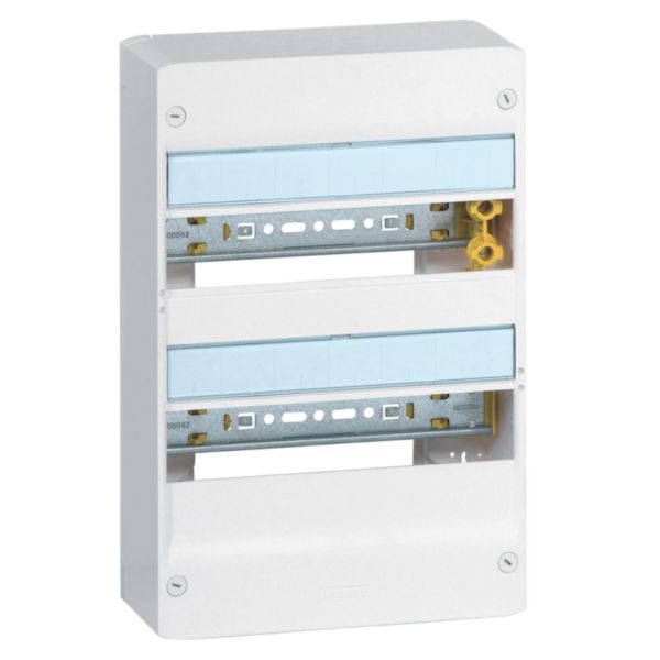 Coffret Drivia 13 modules 2 rangées IP30 IK05 - Blanc RAL9003