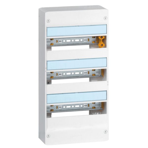 Coffret Drivia 13 modules 3 rangées IP30 IK05 - Blanc RAL9003