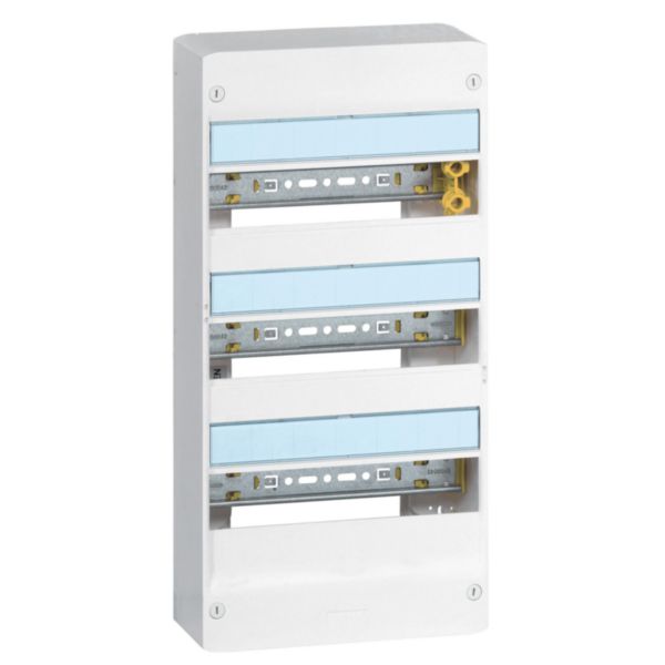 Coffret Drivia 13 modules 3 rangées IP30 IK05 - Blanc RAL9003