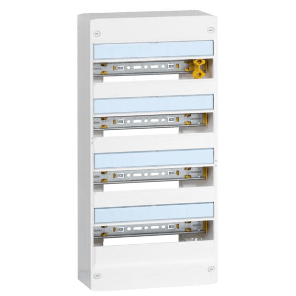 Coffret Drivia 13 modules 4 rangées IP30 IK05 - Blanc RAL9003