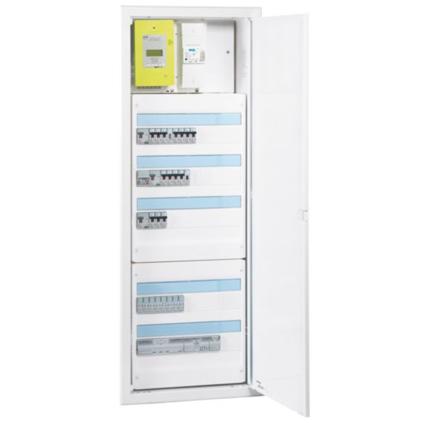Bacs métal 1 travée Drivia 18 pour coffret 3 rangées + platine + coffret de com.
