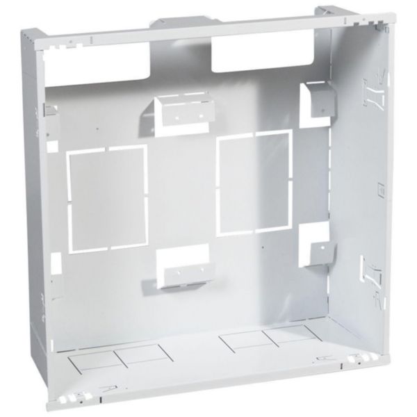 Bac métal 2 travées Drivia 13 pour coffret 2 rangées + platine + coffret de com.