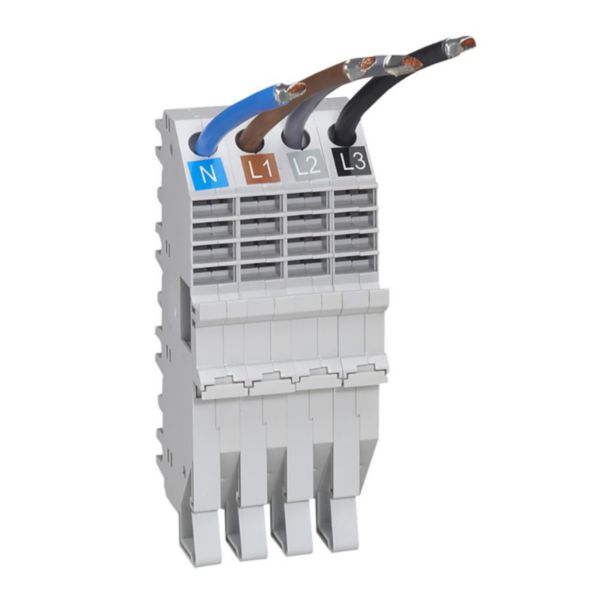 Base support à fils HX³ pour répartition horizontale en armoire XL³ des DX³ tétrapolaire 1 module par pôle - Page 165