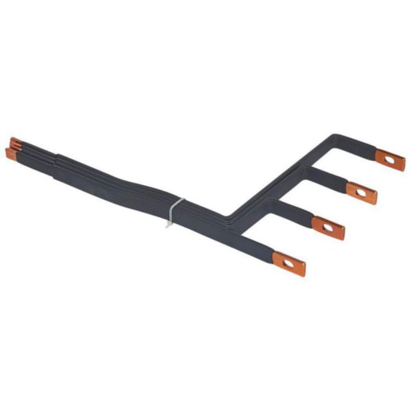 Barres cuivres rigides pour raccordement DPX³160 sur jeu de barres 1600A VX³ latéral gaine à câbles 475mm