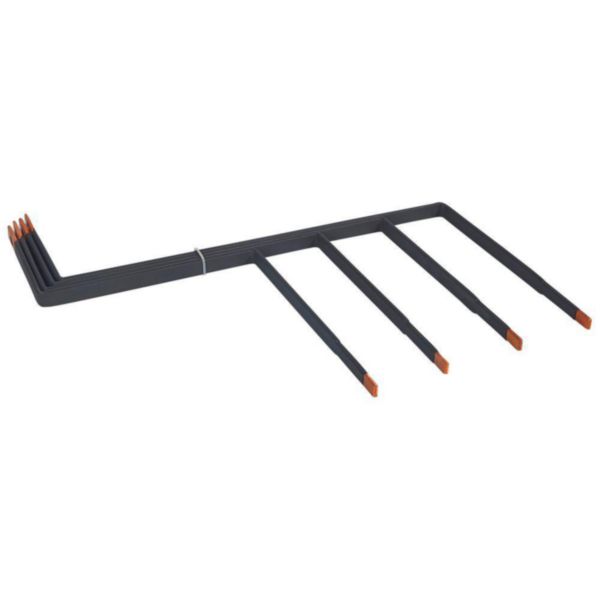 Barres cuivres rigides pour raccordement DPX³160 sur jeu de barres 1600A VX³ latéral gaine à câbles 725mm et 975mm