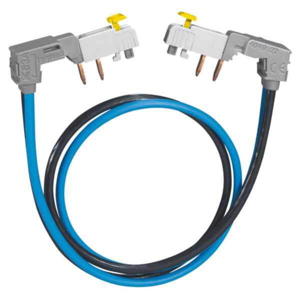 Cordon de repiquage entre 2 rangées de disjoncteur 1P+N à connexion automatique - section 2x10mm²
