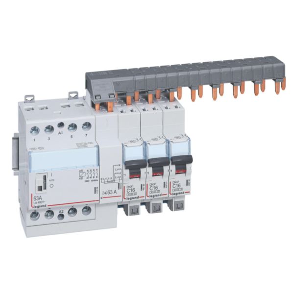 Peigne d'alimentation tétrapolaire tête de groupe HX³ horizontal optimisé - longueur 6 modules