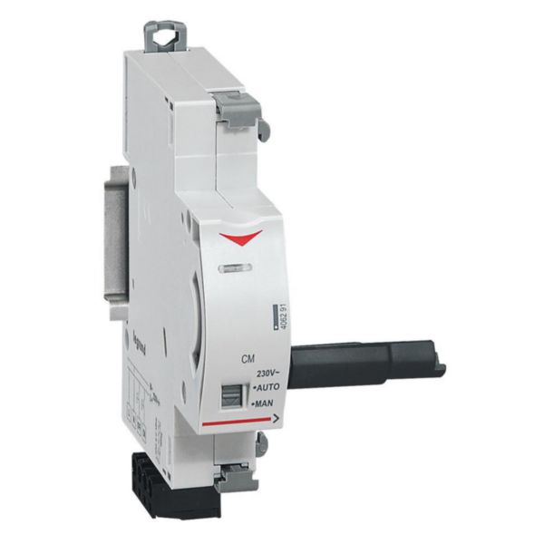 Commande motorisée fonction ON et OFF pour un produit DX³ 1 module par pôle - 230V~ - 1 module
