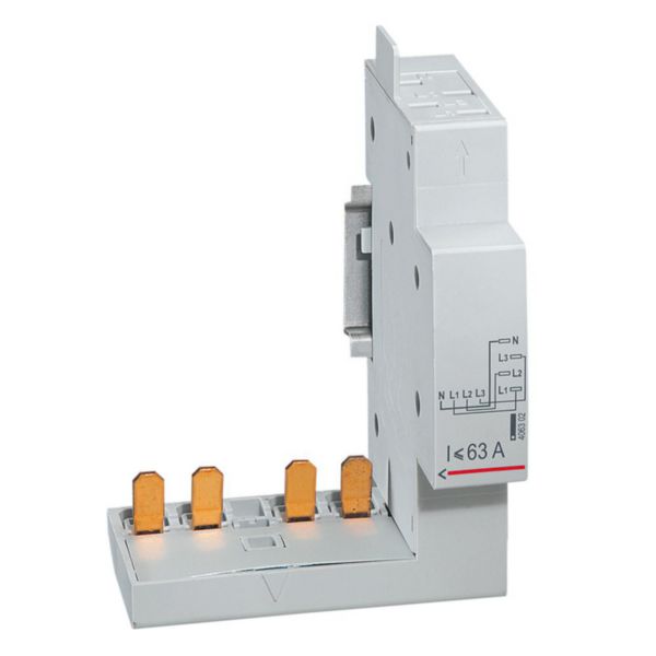 Module de raccordement par peigne pour contacteur 40A et 63A - à borne automatique - 4P - 1 module