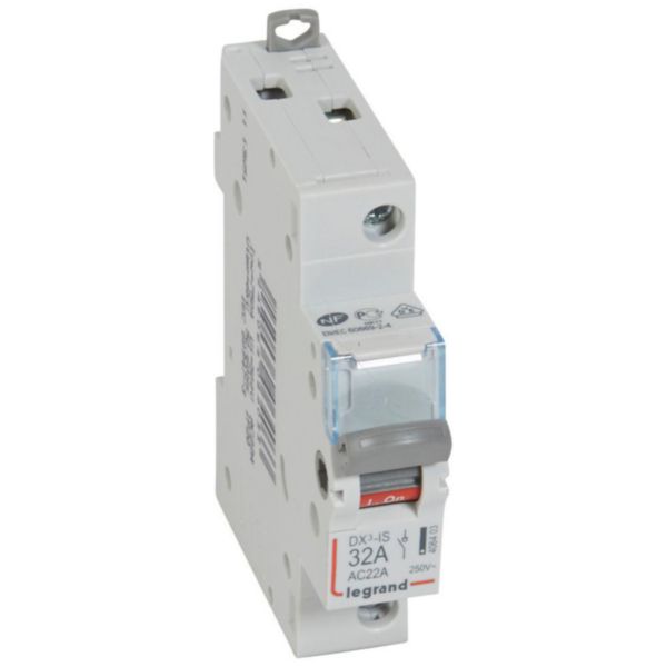 Interrupteur-sectionneur DX³-IS 1P 250V~ - 32A - 1 module