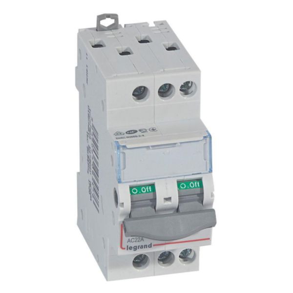 Interrupteur-sectionneur DX³-IS 3P 400V~ - 20A - 2 modules