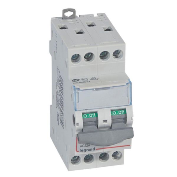Interrupteur-sectionneur DX³-IS 4P 400V~ - 20A - 2 modules