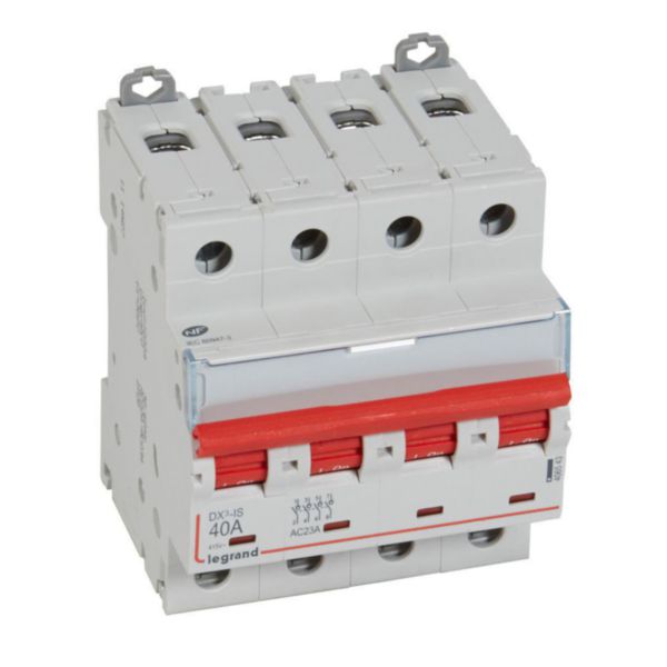 Interrupteur-sectionneur DX³-IS à déclenchement 4P 400V~ - 40A - 4 modules