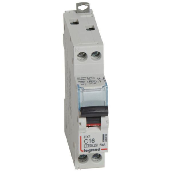 Disjoncteur DX³ 4500A Phase + Neutre 16A courbe C