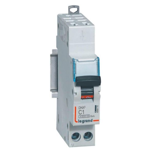 Disjoncteur Phase+Neutre DNX³4500 6kA arrivée borne automatique sortie borne à vis - 1P+N 230V~ 1A courbe C - 1 module - Page 12
